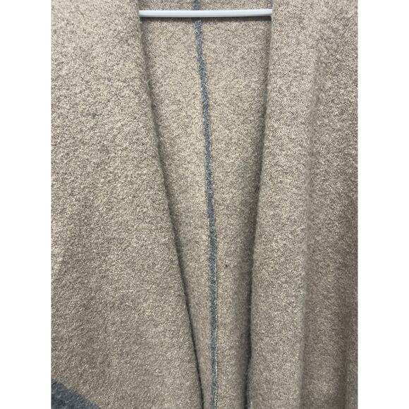 By Anthropologie Hygge Cardigan wool open front oversized gray brown size M/L - Picture 5 of 8
